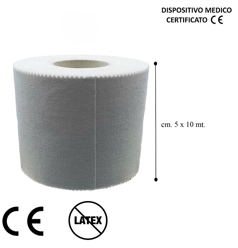 TAPE PER BENDAGGIO FUNZIONALE - SPORT TAPE 5 CM X 10 MT STRAPPAL